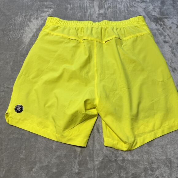 Roark Run Amok x Public Lands Bommer 7” Shorts Men’s Small Citron Yellow - Picture 9 of 14